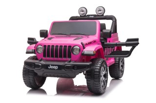 AUTO NA AKUMULATOR DLA DZIECKA JEEP RUBICON 4X4 DŻIP PILOT SKÓRA EVA LED MP3 RADIO