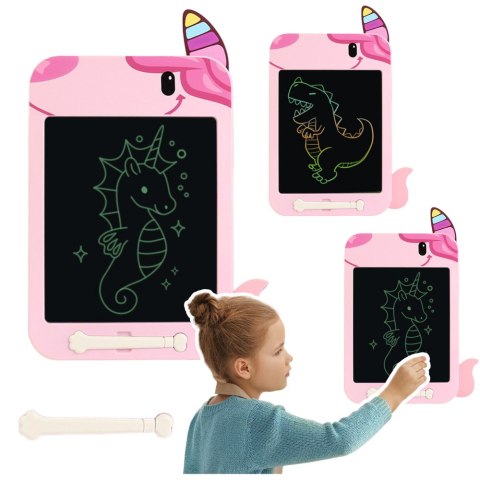 Znikopis Tablica Do Rysowania Pisania LCD Rysik Jednorożec Różowy Znikopis Tablica Do Rysowania Pisania LCD Rysik Jednorożec Różowy