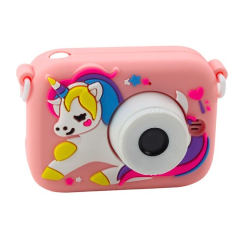 APARAT CYFROWY KAMERA DLA DZIECI JEDNOROŻEC RÓŻOWY 48MPX HD 1080P ZOOM 8X APARAT CYFROWY KAMERA DLA DZIECI JEDNOROŻEC RÓŻOWY 48MPX HD 1080P ZOOM 8X