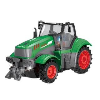 TRAKTOR ROLNICZY ZDALNIE STEROWANY CIĄGNIK RC 1:24 ŚWIATŁA AKUMULATOR PILOT