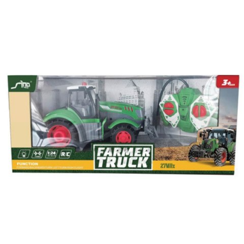TRAKTOR ROLNICZY ZDALNIE STEROWANY CIĄGNIK RC 1:24 ŚWIATŁA AKUMULATOR PILOT TRAKTOR ROLNICZY ZDALNIE STEROWANY CIĄGNIK RC 1:24 ŚWIATŁA AKUMULATOR PILOT
