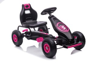 GOKART NA PEDAŁY DLA DZIECI 6-12 DO 50KG G18 POMPOWANE KOŁA HAMULEC RĘCZNY