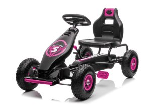 GOKART NA PEDAŁY DLA DZIECI 6-12 DO 50KG G18 POMPOWANE KOŁA HAMULEC RĘCZNY