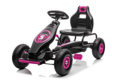 GOKART NA PEDAŁY DLA DZIECI 6-12 DO 50KG G18 POMPOWANE KOŁA HAMULEC RĘCZNY