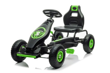 GOKART NA PEDAŁY DLA DZIECI 6-12 DO 50KG G18 POMPOWANE KOŁA HAMULEC RĘCZNY