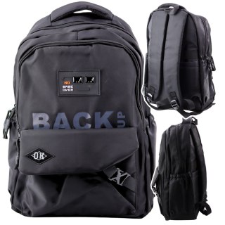 PLECAK SZKOLNY MIEJSKI MŁODZIEŻOWY BACK UP 23L 46CM 2 KOMORY 6 KIESZENI