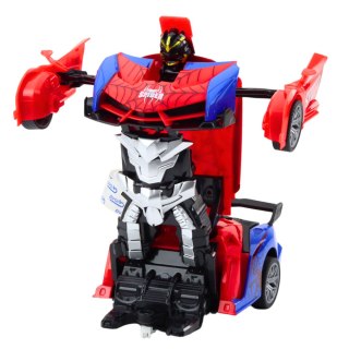SAMOCHÓD ROBOT ZDALNIE STEROWANY AUTO RC SPIDER 2W1 ŚWIATŁA DŹWIĘKI AKUMULATOR