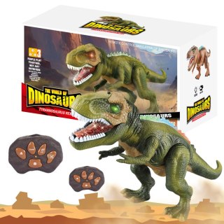 DINOZAUR ZDALNIE STEROWANY T-REX RC ŚWIATŁA LED DŹWIĘKI RUSZA GŁOWĄ CHODZI