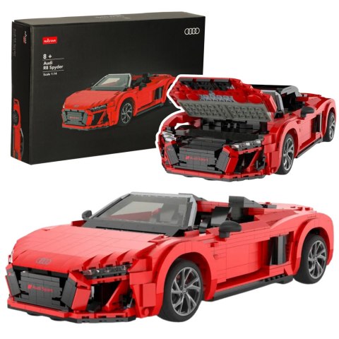KLOCKI KONSTRUKCYJNE RASTAR SAMOCHÓD AUTO RC AUDI R8 SPYDER ZESTAW 1440 EL. PILOT