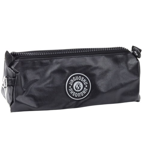 Piórnik Szkolny Organizer Jednokomorowy Czarny 21,5cm Piórnik Szkolny Organizer Jednokomorowy Czarny 21,5cm