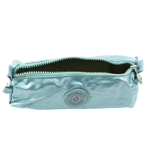 Piórnik Szkolny Organizer Jednokomorowy Jasnozielony 21,5cm Piórnik Szkolny Organizer Jednokomorowy Jasnozielony 21,5cm