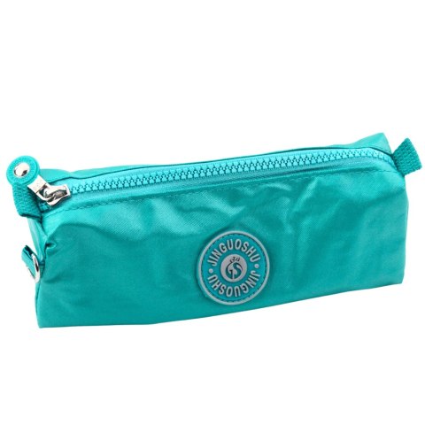 Piórnik Szkolny Organizer Jednokomorowy Zielony 21,5cm Piórnik Szkolny Organizer Jednokomorowy Zielony 21,5cm