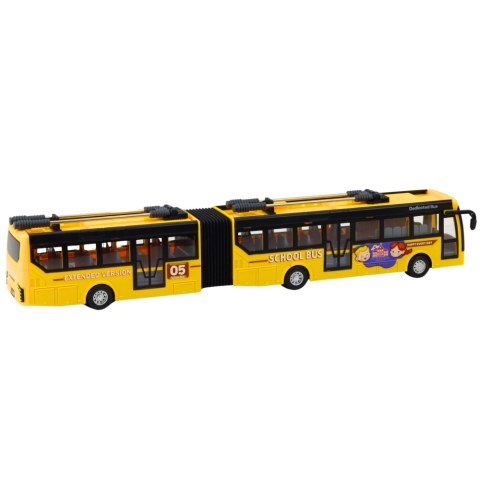 Autobus Szkolny Trolejbus Przegubowy Zdalnie Sterowany RC 1:32 Żółty Autobus Szkolny Trolejbus Przegubowy Zdalnie Sterowany RC 1:32 Żółty