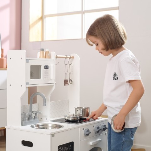 KUCHNIA DREWNIANA VIGA POLARB DLA DZIECI ŚWIATŁO DŹWIĘK GARNKI AKCESORIA RÓŻOWA