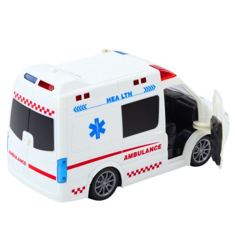 KARETKA ZDALNIE STEROWANA AMBULANS RC 1:20 ŚWIATŁA DŹWIĘKI PILOT OTWIERANE DRZWI KARETKA ZDALNIE STEROWANA AMBULANS RC 1:20 ŚWIATŁA DŹWIĘKI PILOT OTWIERANE DRZWI