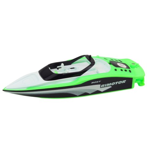 Łódź Motorówka Zdalnie Sterowana RC Biało-Zielona 15cm Łódź Motorówka Zdalnie Sterowana RC Biało-Zielona 15cm