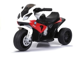MOTOREK NA AKUMULATOR DLA DZIECI 1-3 LATA TRÓJKOŁOWY BMW S1000RR LED SKÓRA