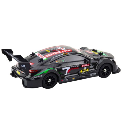 SAMOCHÓD ZDALNIE STEROWANY WYŚCIGOWE AUTO RC DRIFT 1:16 30KM/H LED PILOT 2.4G AKUMULATOR
