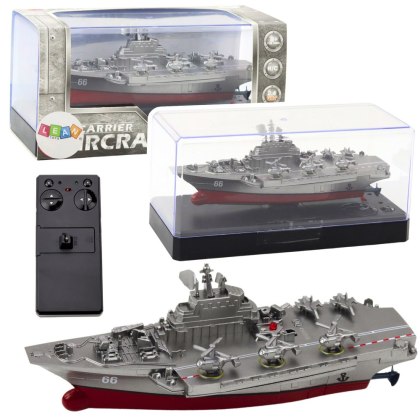 MINI ŁÓDŹ ZDALNIE STEROWANA STATEK MILITARNY RC 15CM PILOT 2.4G AKUMULATOR