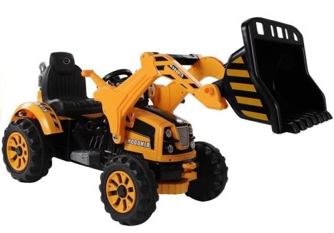 TRAKTOR Z ŁYŻKĄ KOPARKA NA AKUMULATOR DLA DZIECKA 3-6LAT 2SILNIKI 45W 6KM/H
