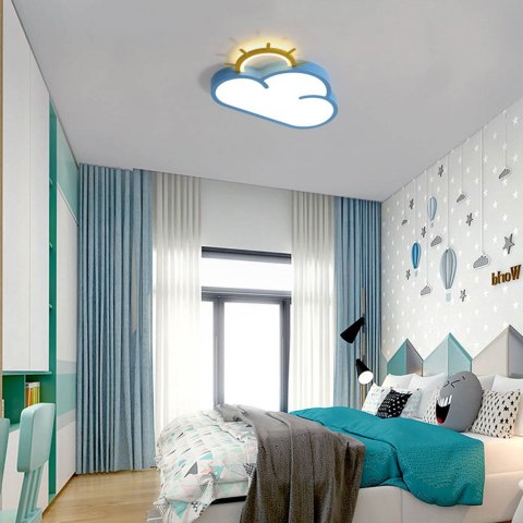 LAMPA LED CHMURKA SUFITOWA PLAFON DO POKOJU DZIECKA ŚCIEMNIALNA NA PILOTA LAMPA LED CHMURKA SUFITOWA PLAFON DO POKOJU DZIECKA ŚCIEMNIALNA NA PILOTA