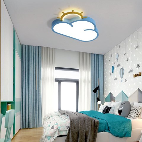 LAMPA LED CHMURKA SUFITOWA PLAFON DO POKOJU DZIECKA ŚCIEMNIALNA NA PILOTA LAMPA LED CHMURKA SUFITOWA PLAFON DO POKOJU DZIECKA ŚCIEMNIALNA NA PILOTA