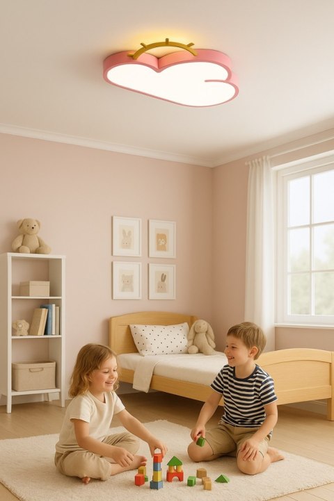 LAMPA LED CHMURKA SUFITOWA PLAFON DO POKOJU DZIECKA ŚCIEMNIALNA NA PILOTA LAMPA LED CHMURKA SUFITOWA PLAFON DO POKOJU DZIECKA ŚCIEMNIALNA NA PILOTA