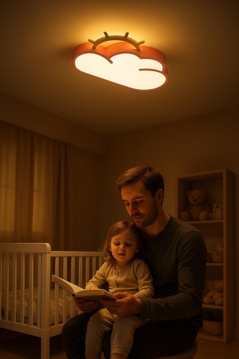 LAMPA LED CHMURKA SUFITOWA PLAFON DO POKOJU DZIECKA ŚCIEMNIALNA NA PILOTA LAMPA LED CHMURKA SUFITOWA PLAFON DO POKOJU DZIECKA ŚCIEMNIALNA NA PILOTA