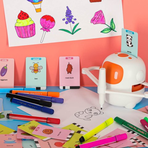 ROBOT RYSUJĄCY EDUKACYJNY INTERAKTYWNY ZESTAW MAZAKI FISZKI ANGIELSKI BIAŁY ROBOT RYSUJĄCY EDUKACYJNY INTERAKTYWNY ZESTAW MAZAKI FISZKI ANGIELSKI BIAŁY