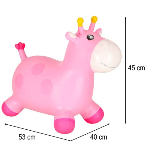 SKOCZEK GUMOWY POMPOWANY ŻYRAFA DO SKAKANIA DLA DZIECI DO 25KG POMPKA