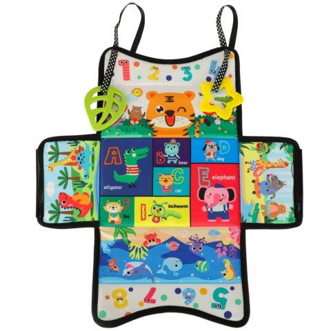 SORTER SENSORYCZNY PUDEŁKO Z CHUSTECZKAMI MONTESSORI MATA KONTRASTOWA 2W1 SORTER SENSORYCZNY PUDEŁKO Z CHUSTECZKAMI MONTESSORI MATA KONTRASTOWA 2W1