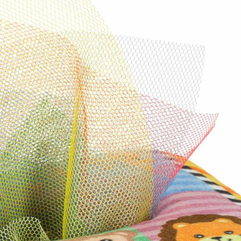 SORTER SENSORYCZNY PUDEŁKO Z CHUSTECZKAMI MONTESSORI PLUSZOWE CYFRY LITERY