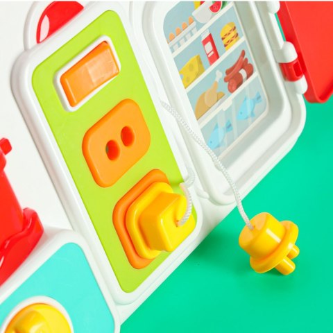 TABLICA SENSORYCZNA MANIPULACYJNA MONTESSORI KUCHNIA ZEGAR ŚWIATŁO DŹWIĘKI TABLICA SENSORYCZNA MANIPULACYJNA MONTESSORI KUCHNIA ZEGAR ŚWIATŁO DŹWIĘKI