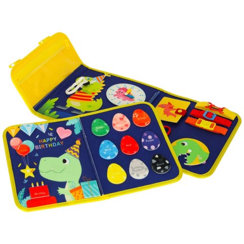 TABLICA MANIPULACYJNA SENSORYCZNA DLA DZIECI MONTESSORI WALIZKA PLECAK NIEBIESKA TABLICA MANIPULACYJNA SENSORYCZNA DLA DZIECI MONTESSORI WALIZKA PLECAK NIEBIESKA