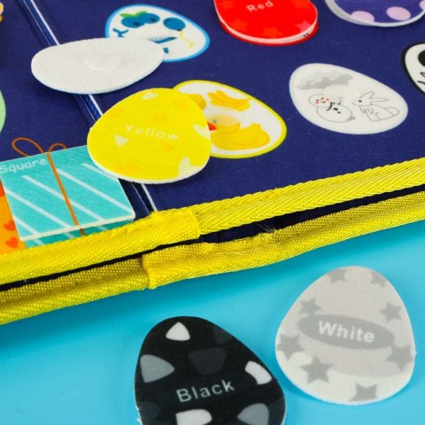 TABLICA MANIPULACYJNA SENSORYCZNA DLA DZIECI MONTESSORI WALIZKA PLECAK NIEBIESKA TABLICA MANIPULACYJNA SENSORYCZNA DLA DZIECI MONTESSORI WALIZKA PLECAK NIEBIESKA