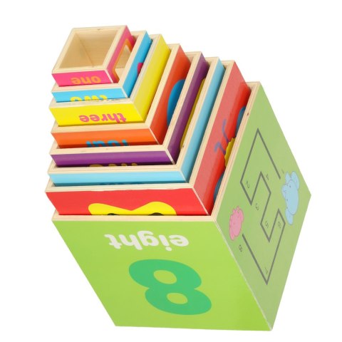 WIEŻA DREWNIANA UKŁADANKA 71CM XXL EDUKACYJNA SORTER KSZTAŁTY NAUKA LICZENIA WIEŻA DREWNIANA UKŁADANKA 71CM XXL EDUKACYJNA SORTER KSZTAŁTY NAUKA LICZENIA