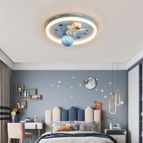 Lampa LED sufitowa plafon do pokoju dziecięcego ściemniana LUMELA + pilot astronauta Lampa LED sufitowa plafon do pokoju dziecięcego ściemniana LUMELA + pilot astronauta