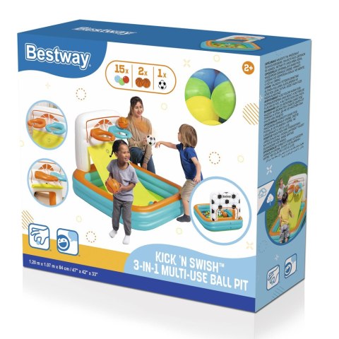 Dmuchany Plac Zabaw Z Piłkami 120 x 107 x 84 cm Bestway 52728 Dmuchany Plac Zabaw Z Piłkami 120 x 107 x 84 cm Bestway 52728