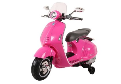 SKUTER MOTOR NA AKUMULATOR DLA DZIECKA VESPA GTS 300 2X45W SKÓRA LED MP3