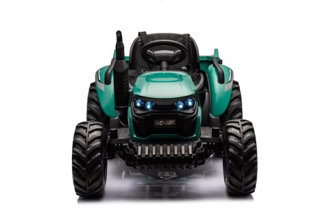 TRAKTOR NA AKUMULATOR DLA DZIECKA HC-306 24V 2X95W PRZYCZEPA EVA LED PILOT
