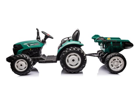 TRAKTOR NA AKUMULATOR DLA DZIECKA HC-306 24V 2X95W PRZYCZEPA EVA LED PILOT