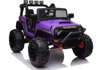 AUTO NA AKUMULATOR DŻIP JEEP DLA DZIECKA JC666 2X200W PILOT LED EVA SKÓRA MP3