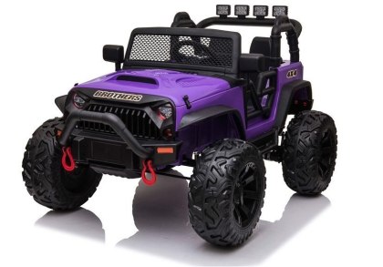 AUTO NA AKUMULATOR DŻIP JEEP DLA DZIECKA JC666 2X200W PILOT LED EVA SKÓRA MP3