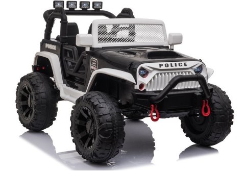 AUTO NA AKUMULATOR DŻIP JEEP POLICJA DLA DZIECKA JC666 2X200W PILOT LED EVA SKÓRA MP3 AUTO NA AKUMULATOR DŻIP JEEP POLICJA DLA DZIECKA JC666 2X200W PILOT LED EVA SKÓRA MP3