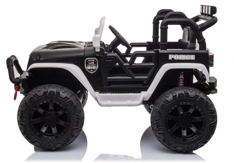 AUTO NA AKUMULATOR DŻIP JEEP POLICJA DLA DZIECKA JC666 2X200W PILOT LED EVA SKÓRA MP3 AUTO NA AKUMULATOR DŻIP JEEP POLICJA DLA DZIECKA JC666 2X200W PILOT LED EVA SKÓRA MP3