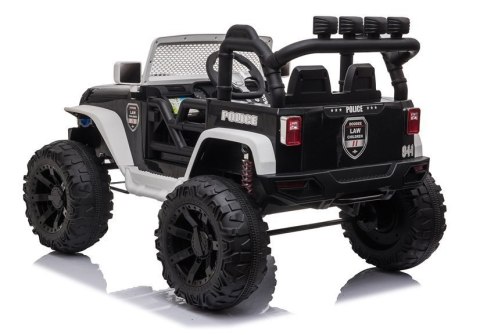 AUTO NA AKUMULATOR DŻIP JEEP POLICJA DLA DZIECKA JC666 2X200W PILOT LED EVA SKÓRA MP3 AUTO NA AKUMULATOR DŻIP JEEP POLICJA DLA DZIECKA JC666 2X200W PILOT LED EVA SKÓRA MP3