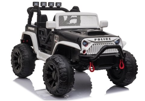 AUTO NA AKUMULATOR DŻIP JEEP POLICJA DLA DZIECKA JC666 2X200W PILOT LED EVA SKÓRA MP3 AUTO NA AKUMULATOR DŻIP JEEP POLICJA DLA DZIECKA JC666 2X200W PILOT LED EVA SKÓRA MP3