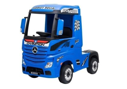 AUTO NA AKUMUALTOR DLA DZIECKA CIĘŻARÓWKA MERCEDES ACTROS 4X4 PILOT SKÓRA EVA LED MP3
