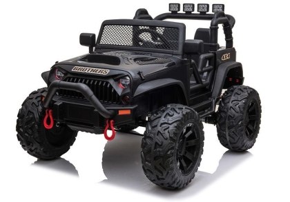 AUTO NA AKUMULATOR DŻIP JEEP DLA DZIECKA JC666 2X200W LAKIER PILOT LED EVA SKÓRA MP3