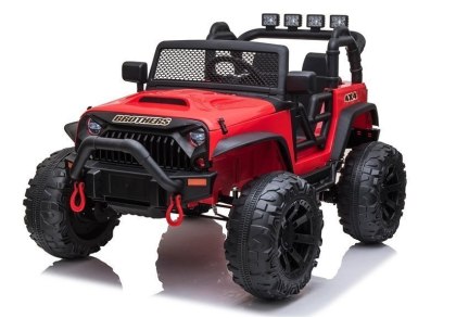 AUTO NA AKUMULATOR DŻIP JEEP DLA DZIECKA JC666 2X200W PILOT LED EVA SKÓRA MP3
